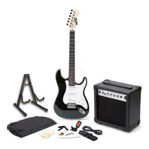 RockJam Full Size Electric Guitar Superkit - Black - Afbeelding 1 van 1