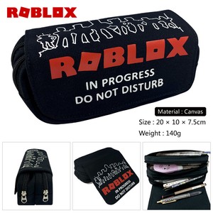 Details About Game Roblox Canvas Pencil Case Stationery Bag Pouch Make Up School Supplies - 