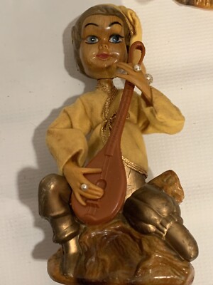 Vintage Pixie Elf Figurine 7'' Tilso Made In Hong Kong