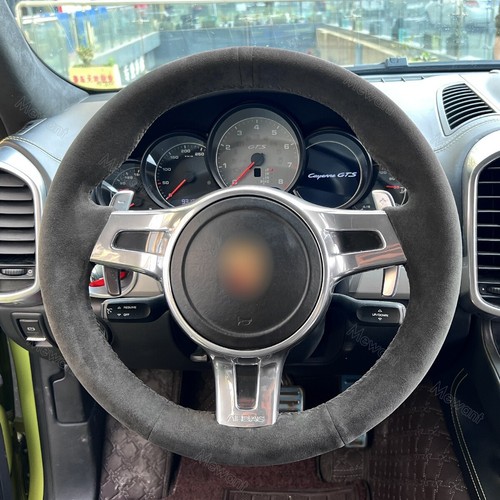 Cubierta de volante Alcantara para Porsche 911 991 Boxster 981 Panamera J - Imagen 20 de 20