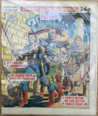 2000AD 5 x Prog Bundle: 430 - 434 all Judge Dredd issues
