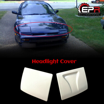 2pcs For NISSAN 180SX Naca Style FRP Front Headlight Cover Trim Body Kits