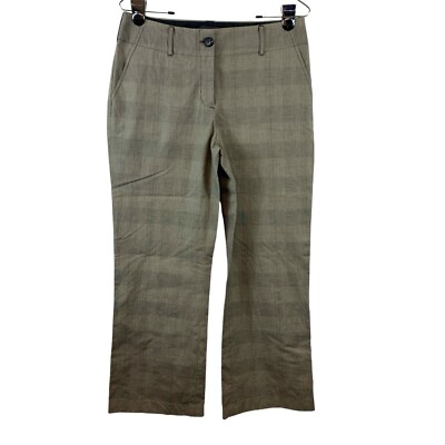 Tapemeasure Women Size 4 Straight Striped Gray Pants Wide Leg