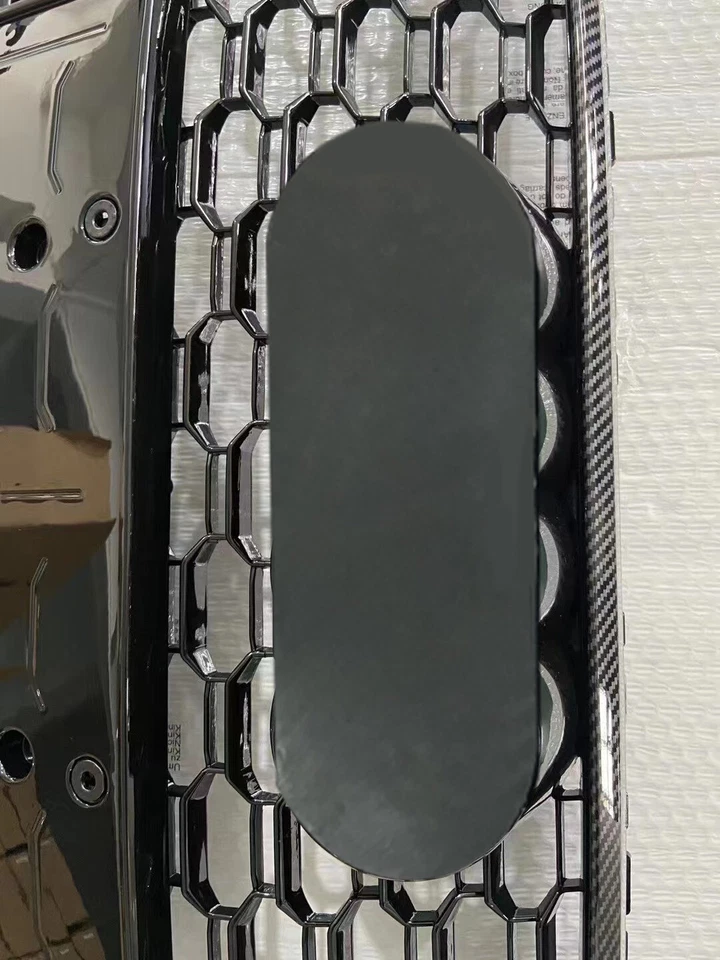 Carbon Fiber Style Frame Honeycomb Grill For Audi A3 S3 2017-19 RS3 Style Grille Foto 4 de 4