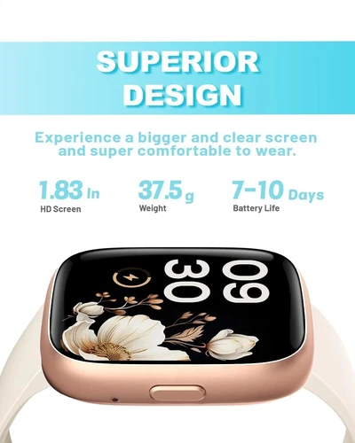 Smart Watch Men Women Fitness Tracker Watche Heart Rate, Sleep & Stress Tracking - Picture 3 of 7