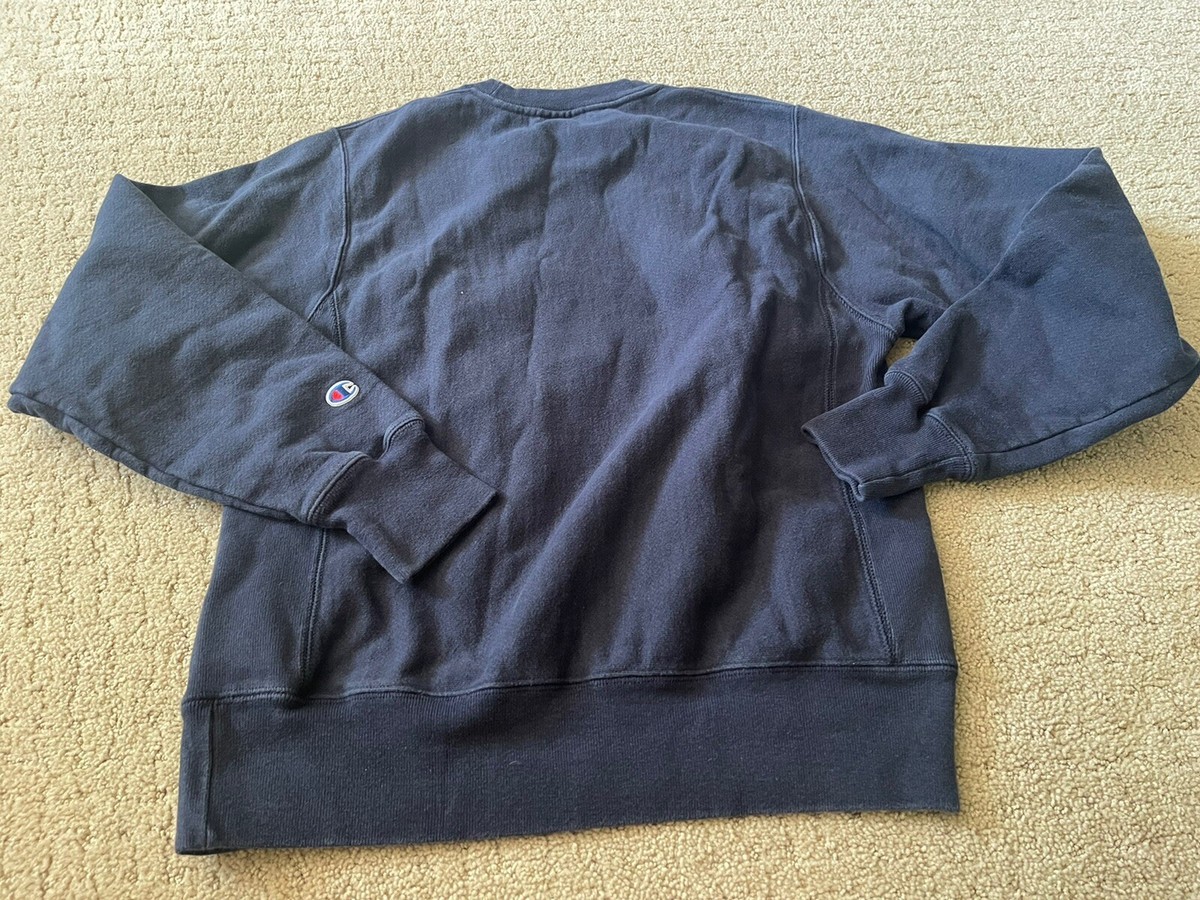 VINTAGE 90s Champion Reverse Weave Sweatshirt Mens S Blue