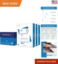 Professional 20 lb Printer Paper, 8.5 x 11 – 1,500 Bright White Sheets Included