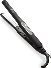 SALONMOON Hair Iron, Straight, 15mm, Curl, 2-way, Black, Overseas compatible