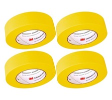 3M Automotive Refinish Masking Tape, 36 mm x 55 m, High-Temperature Yellow