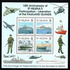 ST HELENA 1992 MNH SG616 Liberation of Falkland Islands Minisheet