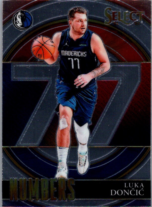 2021-22 Panini Select #7 Luka Doncic Select Numbers