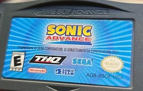 Sonic Game Boy Advance 1 2 3 Lot 3 Nintendo GBA THQ Games Authentic Saves Boom