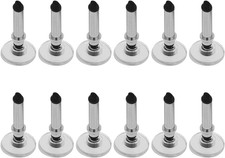 12Pcs Silver Universal Stylus Replacement Disc Tips Round Shape Replaceable S...