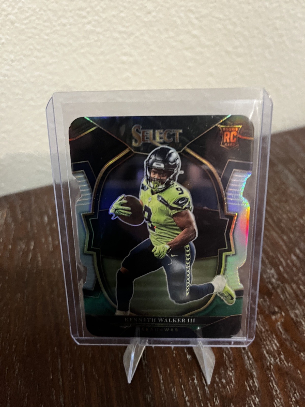 2022 Select Kenneth Walker III Black Green Prizm Concourse Die-Cut Rookie -314