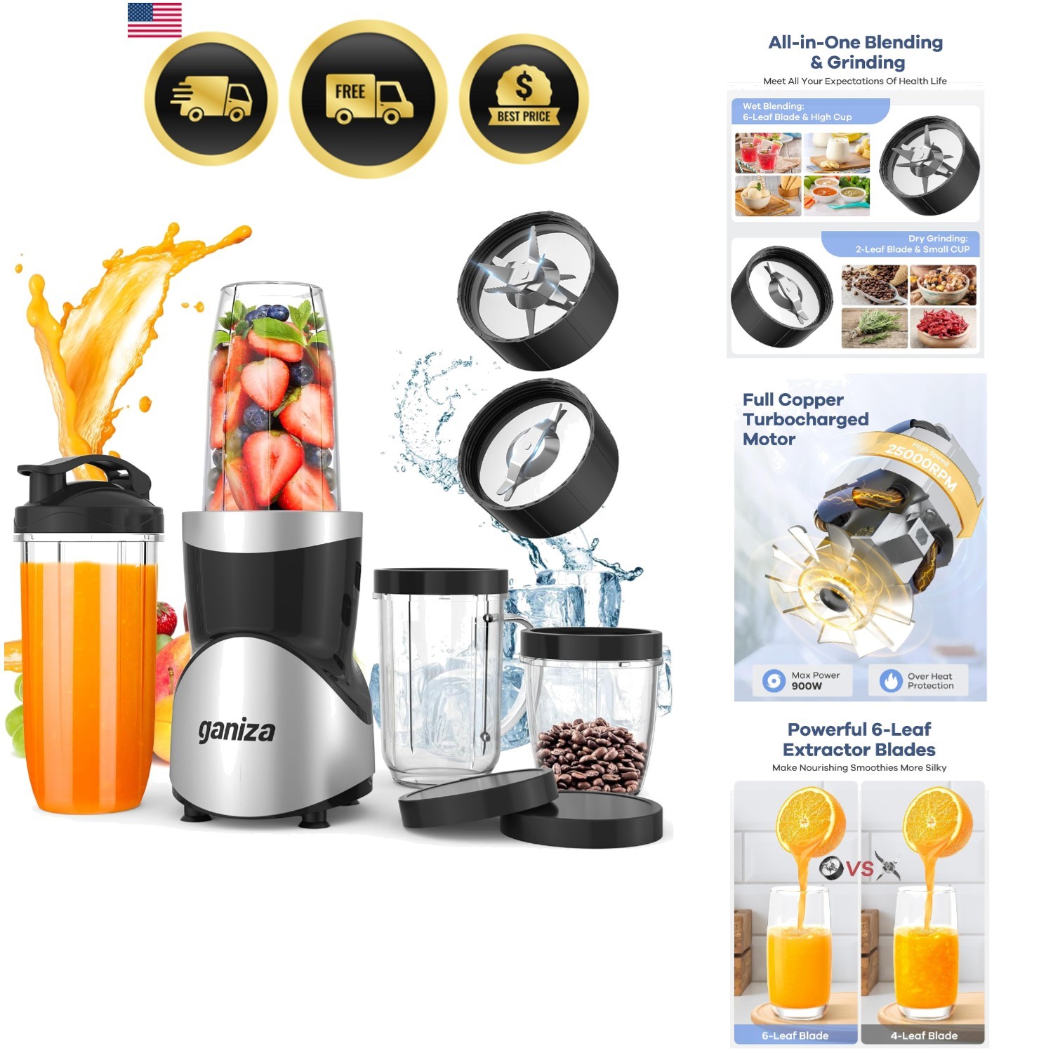 For Shakes And Smoothies, 15-piece Personal B...
