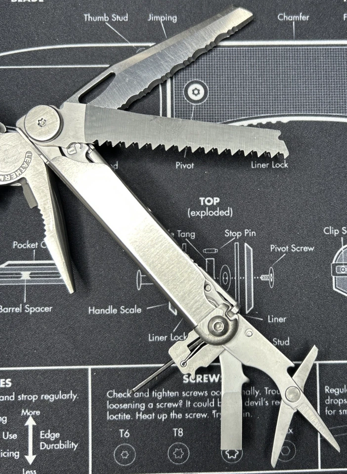 Leatherman Wave 多工具第 2 代不锈钢读 BOD 1207 仅工具 — 第 3/4 张图片