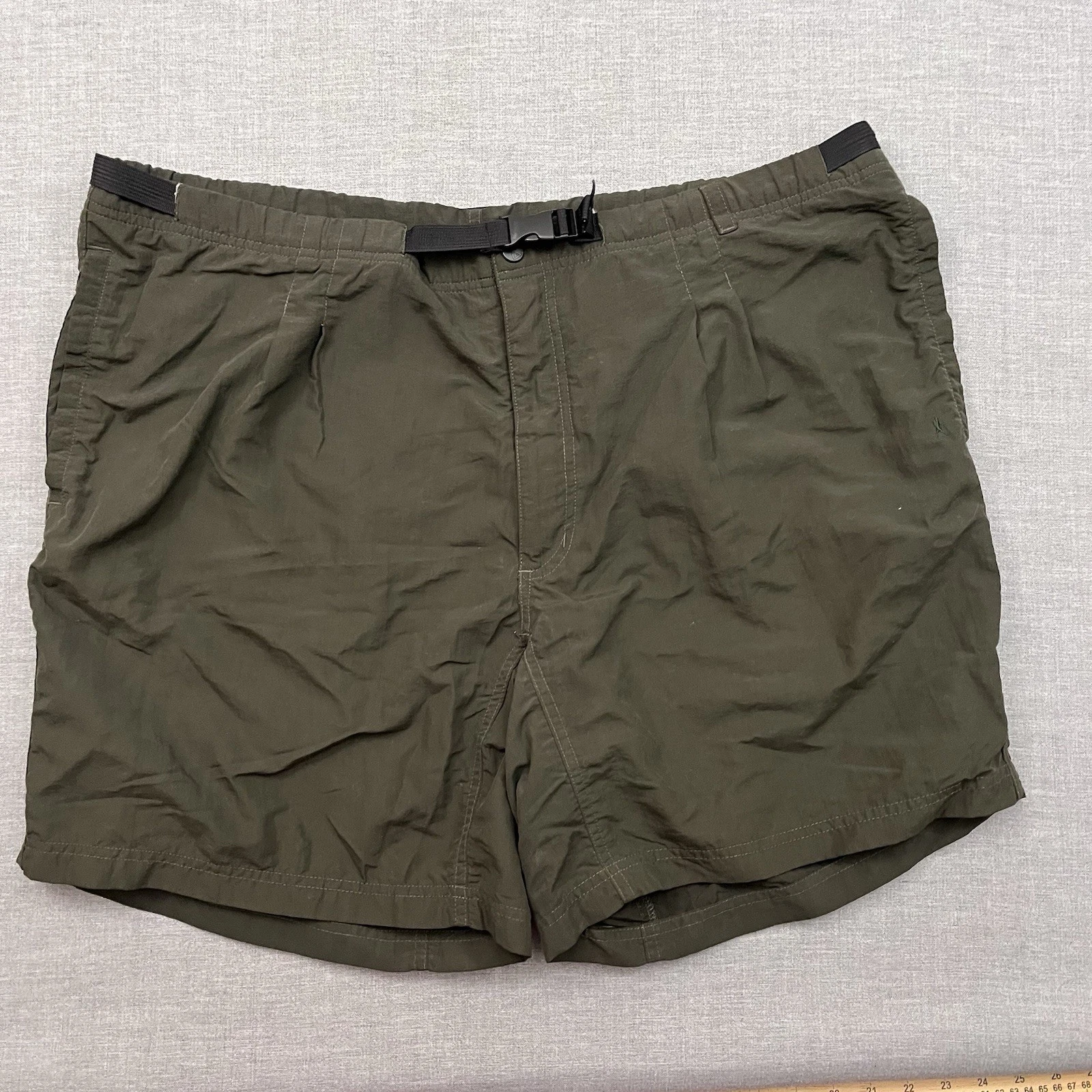 Royal Robbins Shorts Mens XL Green Nylon Belted Hiking Performance