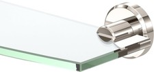 Bathroom Shelves Locke Glass Shelf Polished Nickel/Wall Mounted 20.13" X 5.38"