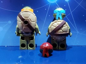Lego TMNT Minifigure Lot Teenage Mutant Ninja Turtles Michelangelo Leonardo 