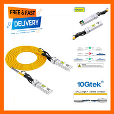 Yellow 10G SFP Copper Twinax DAC Cable 1.5M for Cisco Ubiquiti Netgear Fortinet