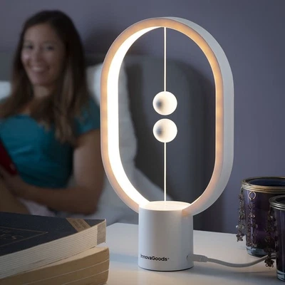 Magilum LED Tischlampe Magnetschalter Warmweiß USB Schwebende Kugeln Design - Bild 1 von 4