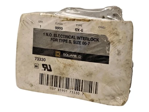 Square D 9999-SX-6 600 V AC Type S Size 00-7 1 NO Electrical Interlock