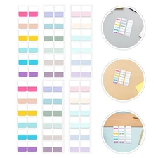  30 Sheets Page Tabs: Portable Sticky Index Tabs - Multi-Colored Marker Stickers
