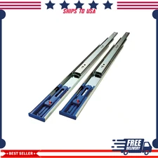 22 in. Soft Close Full Extension Side Mount Ball Bearing Drawer Slides 2 pcs Set