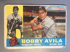 1960 Topps Baseball - Bobby Avila ( Milwaukee Braves ) #90 - PR