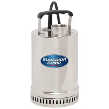 Superior Pump 91292 Stainless 1/4 HP Steel Utility Pump NEW 1650 Gal Per Hour