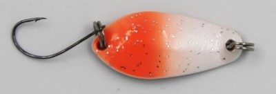 EFT Trout Bludger Spoon 3,0g Orange White Glitter Forellenköder Blinker Köder