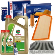 BOSCH FILTERSET+CASTROL 5W30 passend f&uuml;r MERCEDES W/S 213 205 GLE 167 GLC 253