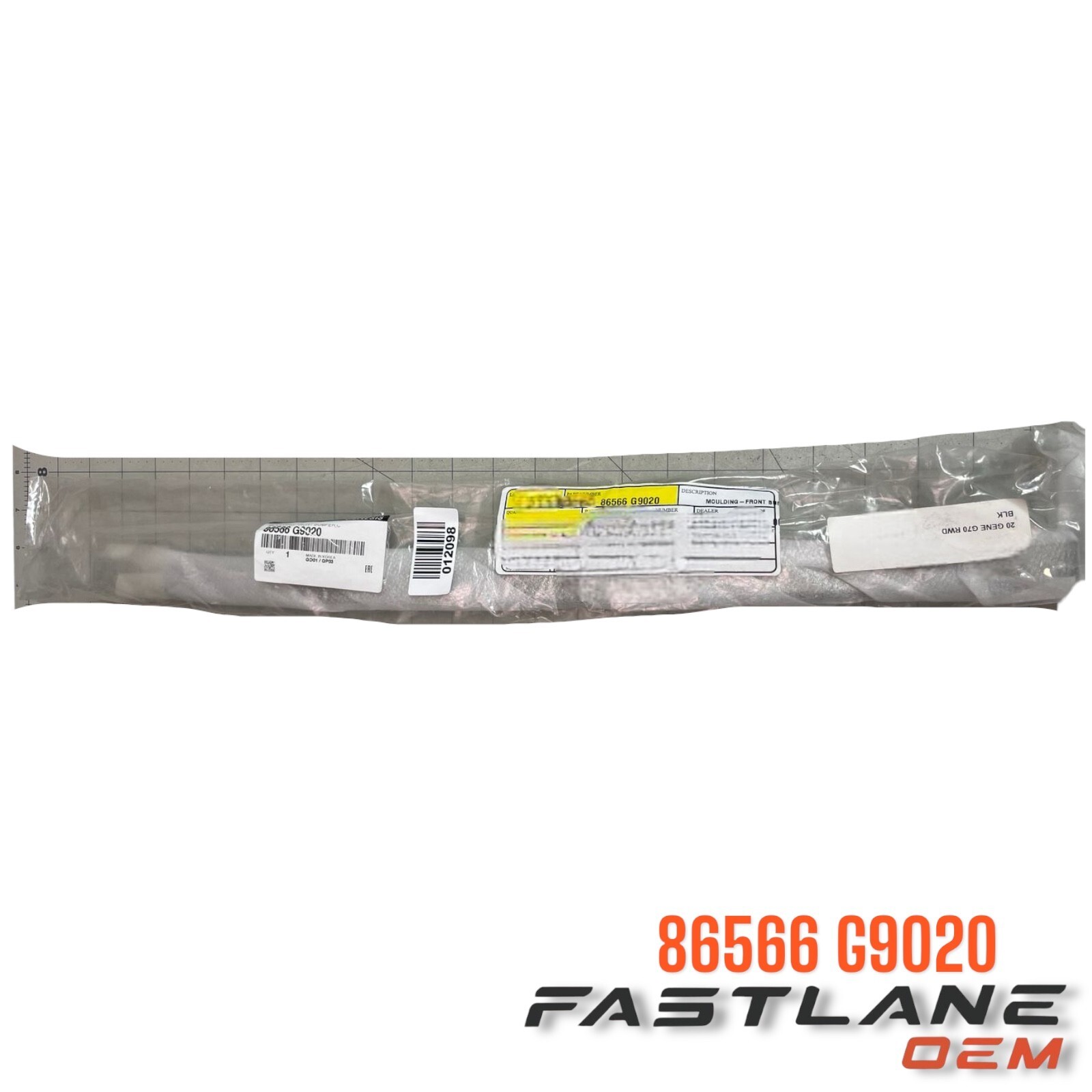 86566-g9020 Hyundai Mouldingfront Bumperctr 86566G9020 Genuine OEM 