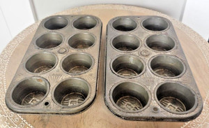 Vintage Crown Ware Mini Muffin Pans. QTY 2