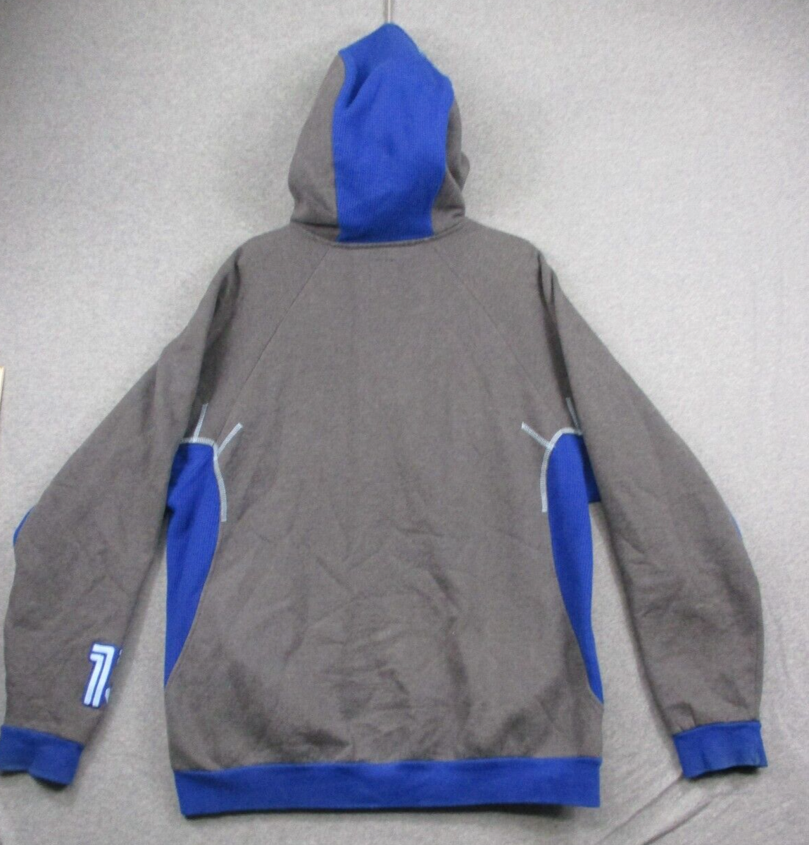 mecca スウェット　XXL 90s 00s b系 Vintage Mecca Hoodie Mens 2XL XXL Blue Full Zip Y2K 90s Hip
