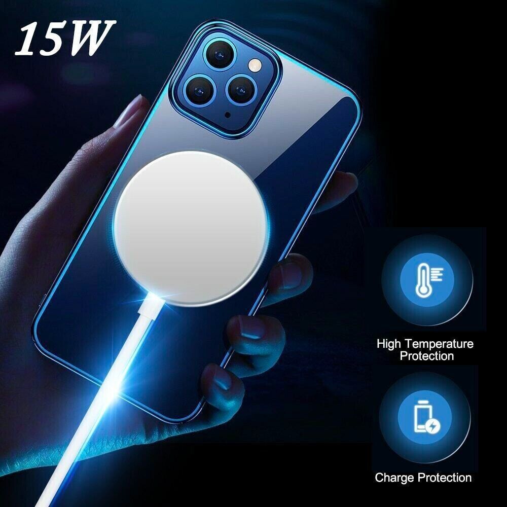 For Apple iPhone Wireless Charger 15W Magnetic Mag Safe Compatible AirPod Charge - Picture 18 of 21