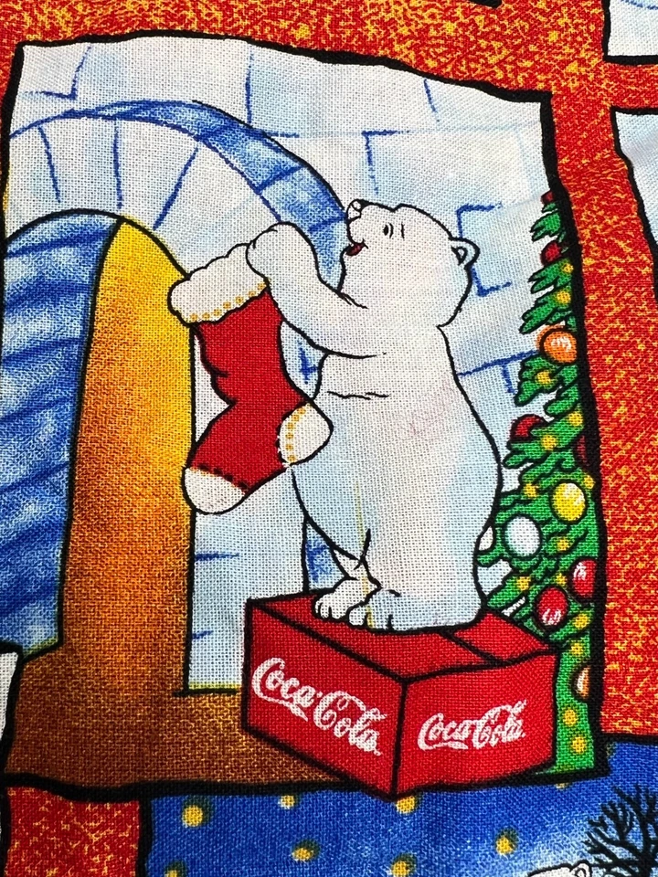 Chaleco Chaleco Estampado Reversible Coca Cola Oso Polar Feliz Navidad Talla S/M Foto 4 de 4