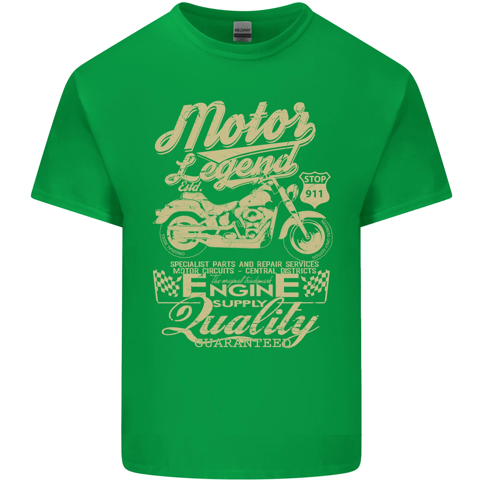 Motor Legend Biker Motorcycle T-Shirt for Men Light