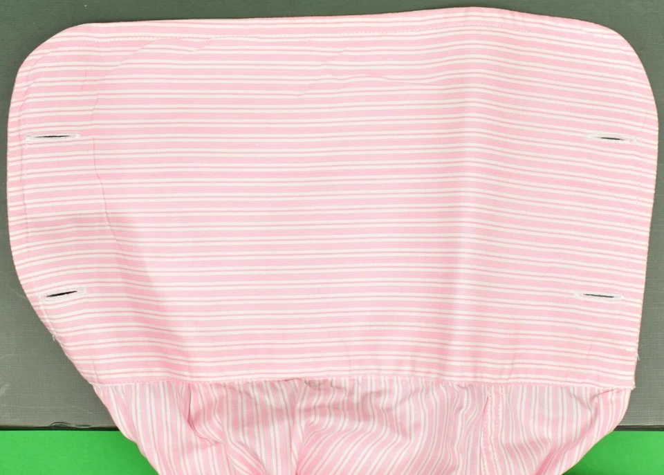 Henry Poole 15 Savile Row Pinstripe Spread Collar/ French Cuff Dress Shirt 16-35 - Image 4 of 4