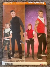 Simplicity Costume Pattern S8975 Mens & Boys Fighter/Warrior Outfits ~ All Sizes