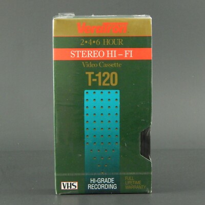 Veritron Stereo HI-FI VHS Cassette Tape T-120 Hi-Grade Recording ( New Sealed )