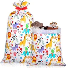 2 Pcs 70 x 40 Extra Large Jumbo Gift Bags Plastic Present Bag Giant Gift Wrap...