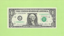 1985 ..UNCIRC $1  L 1096 9033 I  .... 1985  $1  L-I     NICE NOTE      FRN