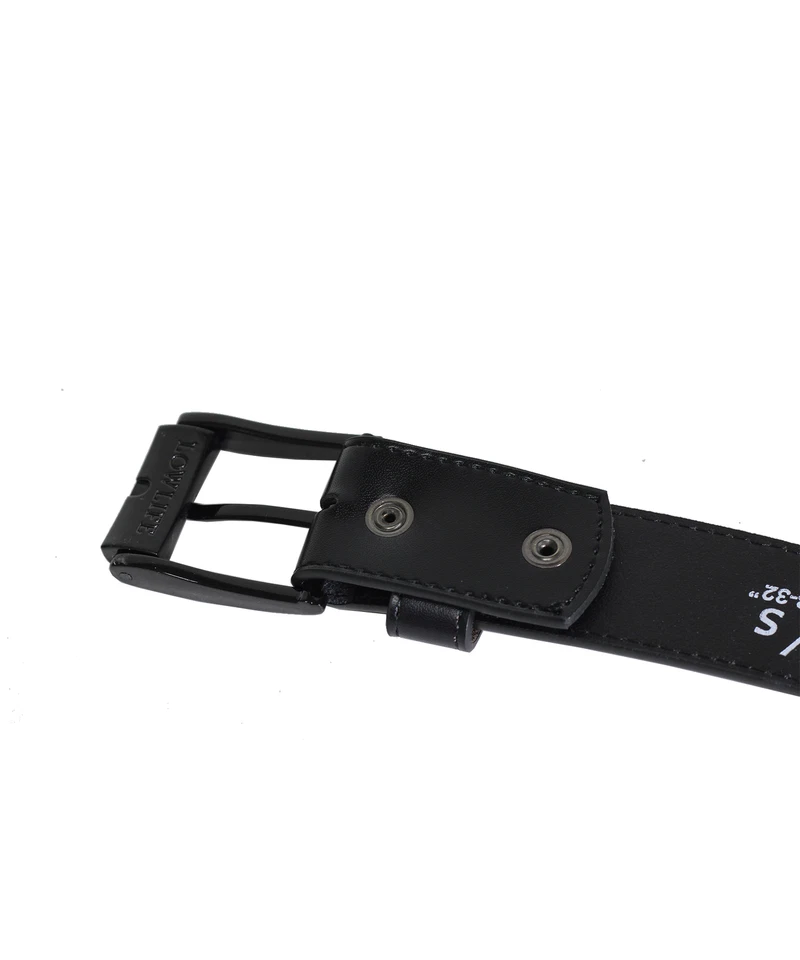 Cinturón de cuero triple tachonado blanco y negro - Lowlife Foto 3 de 4