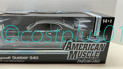 ミニカー AMERICAN MUSCLE 1971 PLYMOUTH DUSTER 340 ERTL AMERICAN MUSCLE 1971 PLYMOUTH DUSTER 340 1:18 BLACK