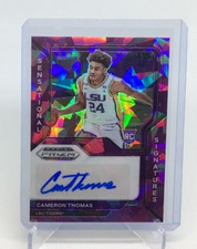 2021/22 Prizm Draft - SIGNATURES - CAMERON THOMAS - PURPLE ICE RC AUTO #18/29