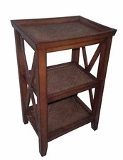 Mobile Libreria Porta Telefono Legno Noce Effetto Antico 46x36x74h ART.10420