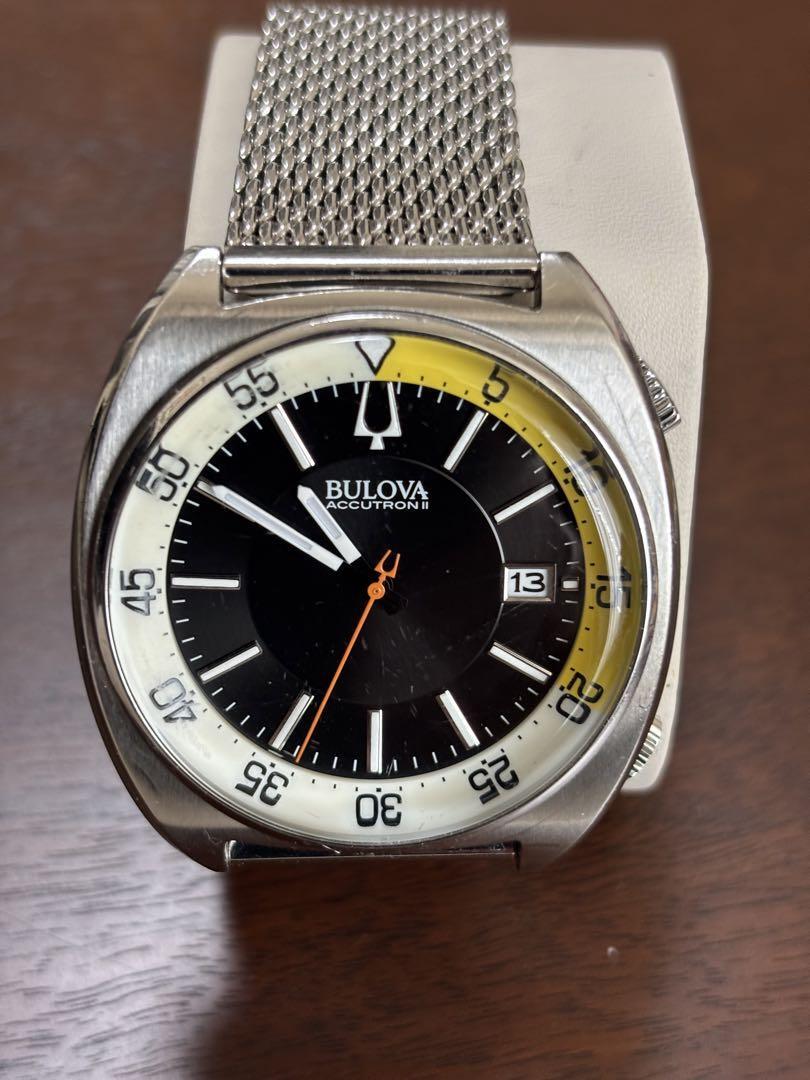 Bulova Accutron II Snorkel Black Dial Band Watch Limited