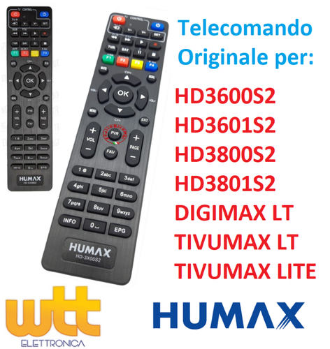 Humax Tivumax LT HD Satelliten-Receiver Mit Tivusat HD-Karte – DVB-S2, Für HD-Kanäle