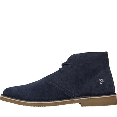 dark blue desert boots